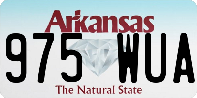 AR license plate 975WUA