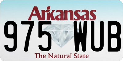 AR license plate 975WUB
