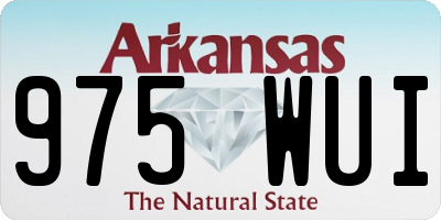 AR license plate 975WUI