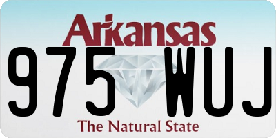 AR license plate 975WUJ