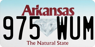 AR license plate 975WUM