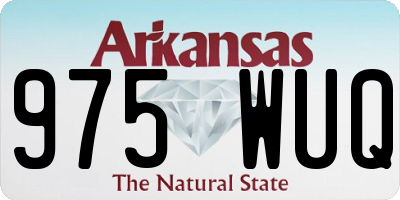 AR license plate 975WUQ