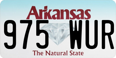 AR license plate 975WUR