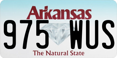 AR license plate 975WUS
