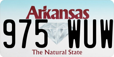 AR license plate 975WUW