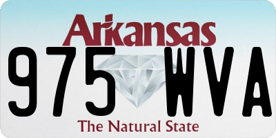 AR license plate 975WVA