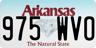 AR license plate 975WVO