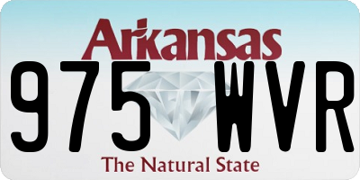 AR license plate 975WVR