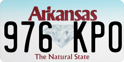 AR license plate 976KPO