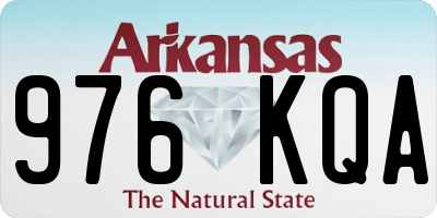 AR license plate 976KQA