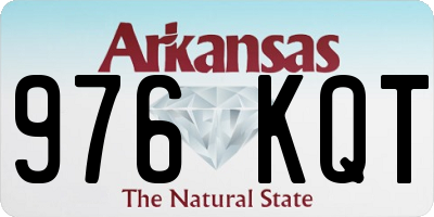 AR license plate 976KQT
