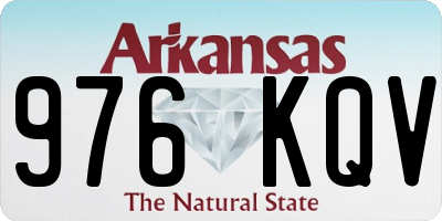 AR license plate 976KQV