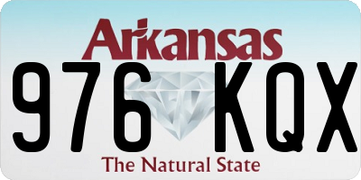 AR license plate 976KQX