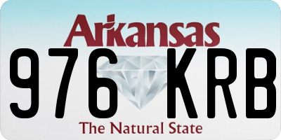 AR license plate 976KRB