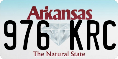 AR license plate 976KRC