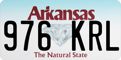 AR license plate 976KRL
