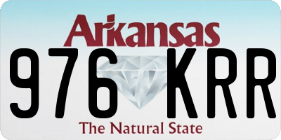 AR license plate 976KRR