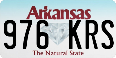 AR license plate 976KRS