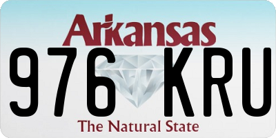 AR license plate 976KRU