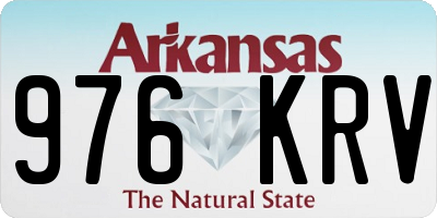 AR license plate 976KRV