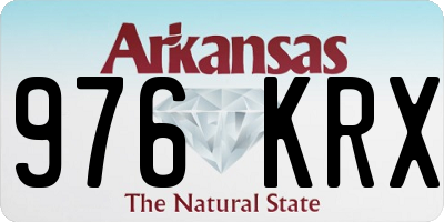 AR license plate 976KRX