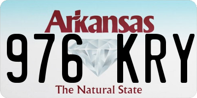 AR license plate 976KRY