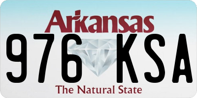 AR license plate 976KSA