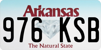 AR license plate 976KSB