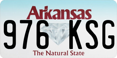 AR license plate 976KSG