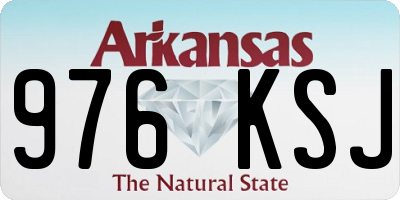 AR license plate 976KSJ