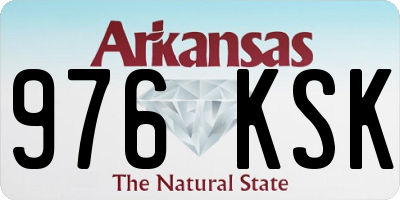 AR license plate 976KSK