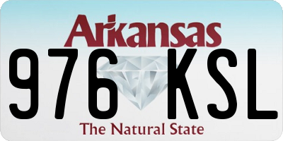 AR license plate 976KSL