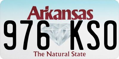AR license plate 976KSO