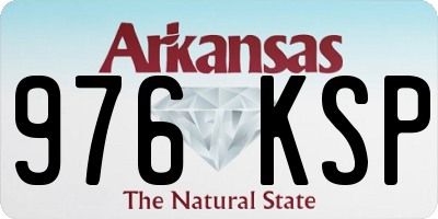 AR license plate 976KSP