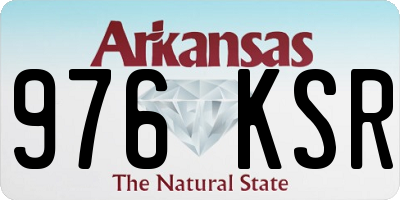 AR license plate 976KSR