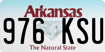 AR license plate 976KSU