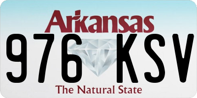AR license plate 976KSV