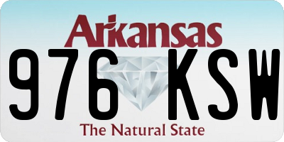AR license plate 976KSW