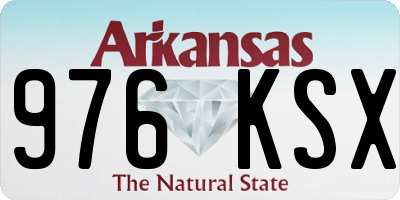 AR license plate 976KSX