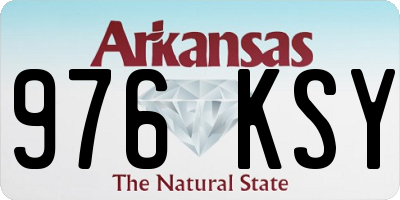 AR license plate 976KSY