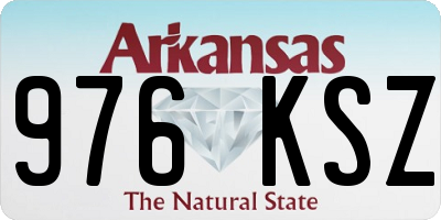AR license plate 976KSZ