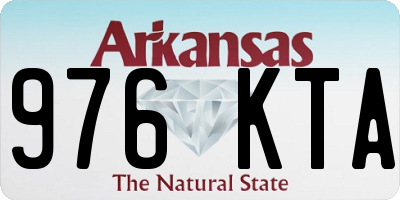 AR license plate 976KTA