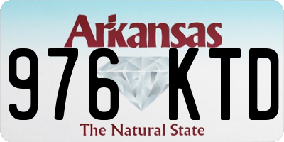 AR license plate 976KTD
