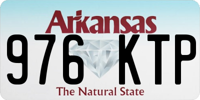 AR license plate 976KTP