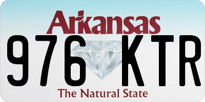 AR license plate 976KTR