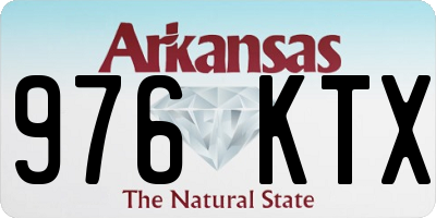 AR license plate 976KTX