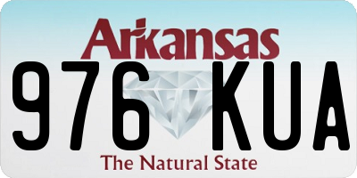 AR license plate 976KUA