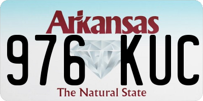 AR license plate 976KUC