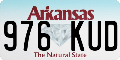 AR license plate 976KUD