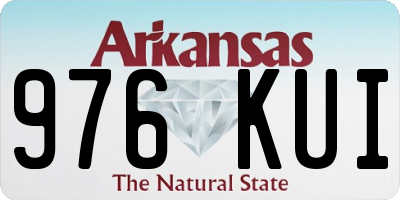 AR license plate 976KUI